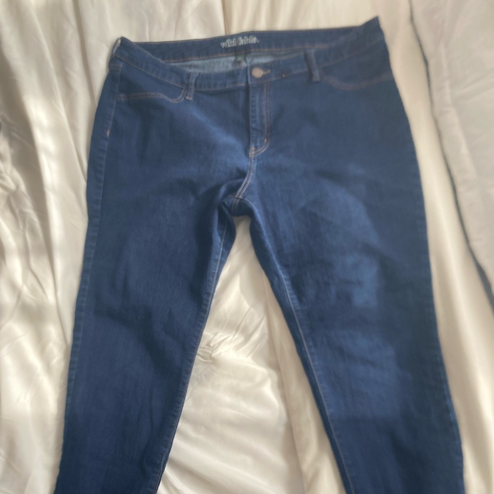 Wild fable dark wash skinny jeans